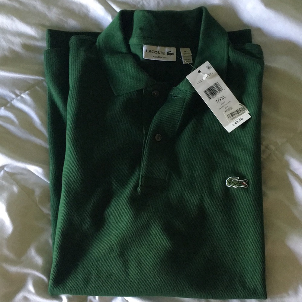 Men’s Lacoste classic fit XXL spring green